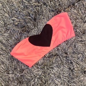 New Pink & Black Bathing Suit Top